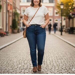 American Eagle Blue Denim Favorite Boyfriend Jean24 Short